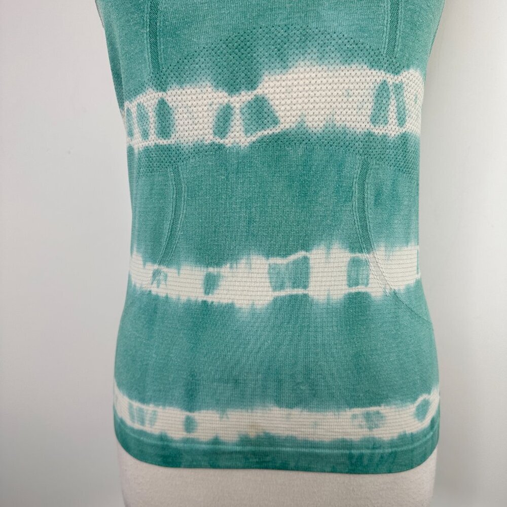 Lululemon Swiftly Tech Racerback Heathered Tranquil Blue Women's Size 6 - Picture 6 of 11